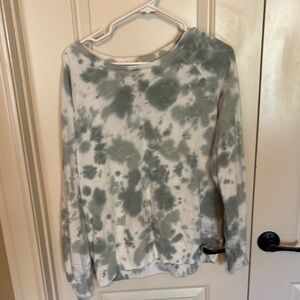 Jane and Bleecker Gray Tie-Dye Sweatshirt